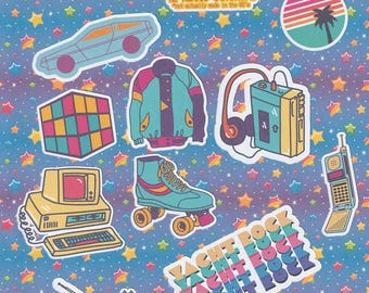 Made in the 80s - 12 Matte Stickers