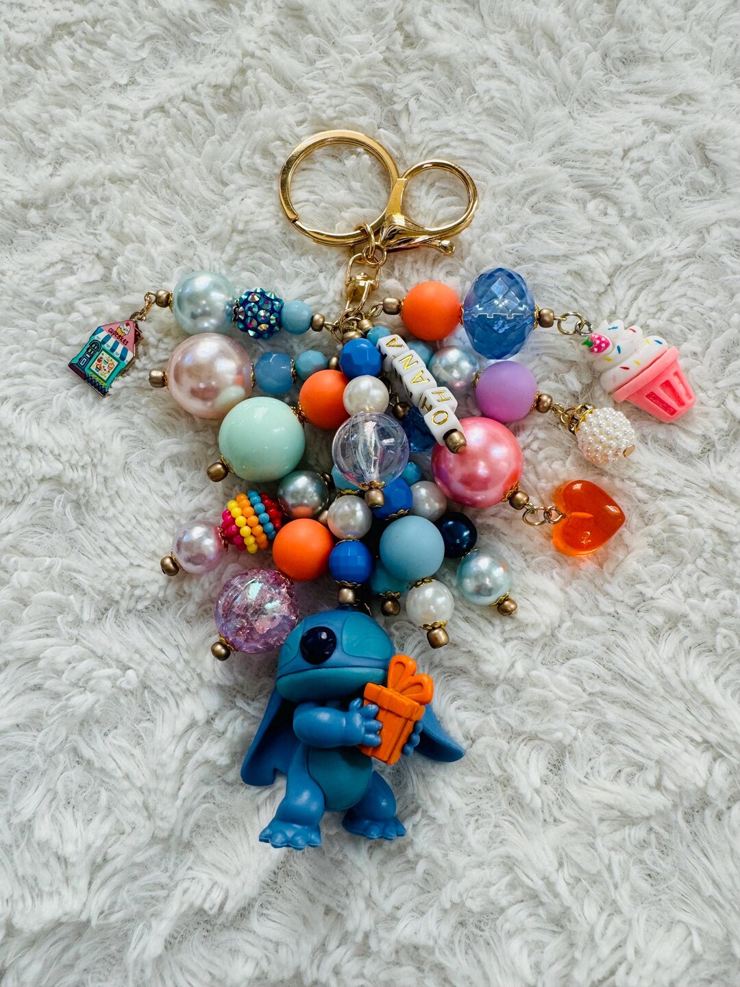 Dangle Chain Keychain STITCH Chunky Chain, Stitch Keychain, Stitch Purse Dangle, OHANA ...