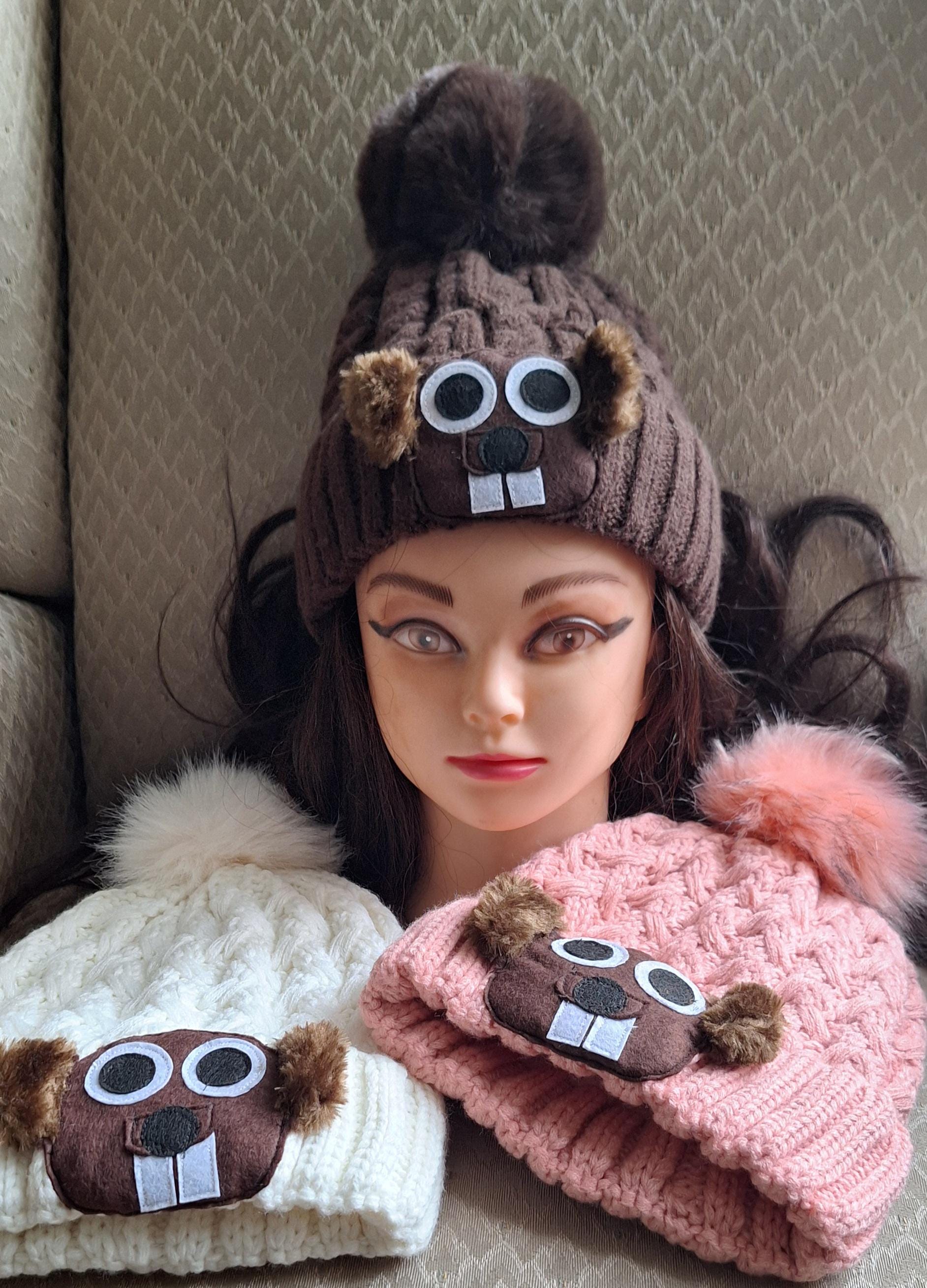 Pom Pom Hat Fleece Lined - Etsy