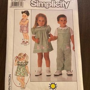 Simplicity sewing pattern 9497 child girl and boy all sizes