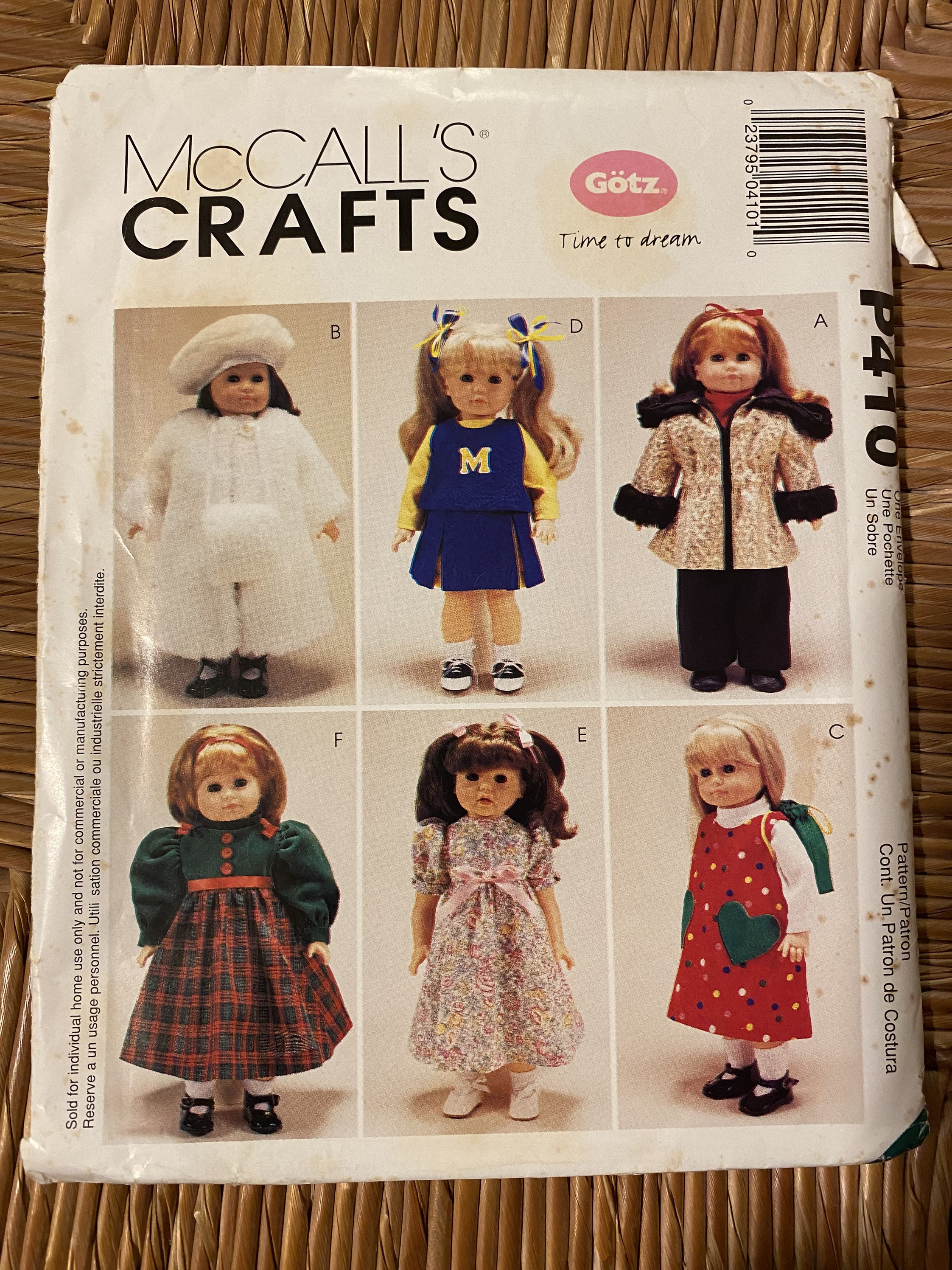 Mccalls Pattern P410