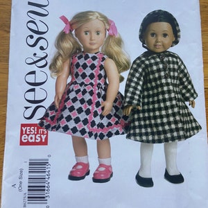 See and Sew B6275 18” doll clothes