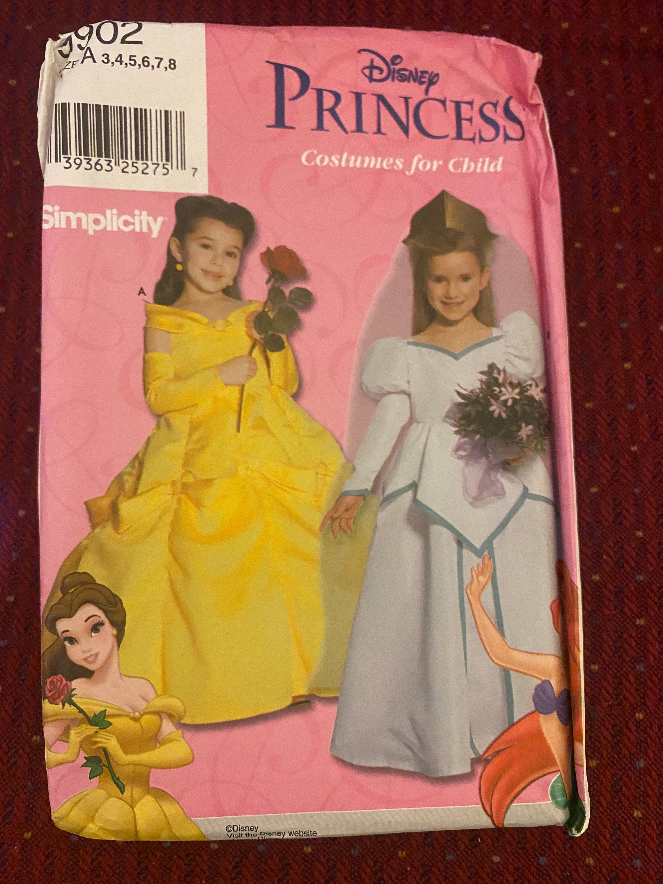 simplicity disney princess dress patterns Simplicity 1026 - Disney Cinderella Princess and Fairy Godmother Gown Sewing Pattern - Size 6-14 or Size 14-22 - Uncut (FF)