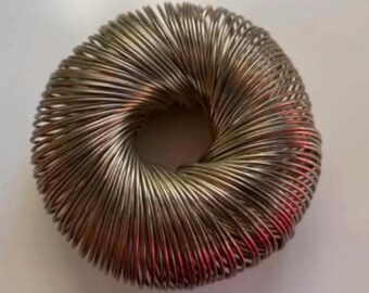 SPACE AGE 1970'S SLINKY Inspired Coil Spiral Collapsing Bracelet Mid Century Mod