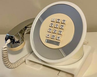 Space Age MCM Stromberg Carlson Chrome Acrylic Telephone Mid Century