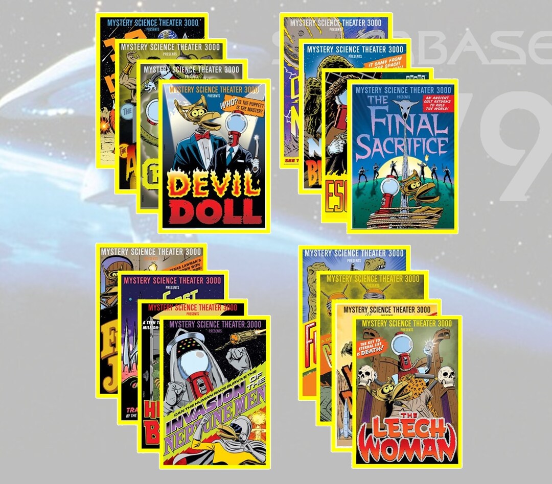 MST3K Box Art Sticker Assortment Series 1 - Etsy