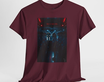 This Is Your Stop Horror Bus T-Shirt | Creepy Red Eyes Dark Horror Graphic Tee
