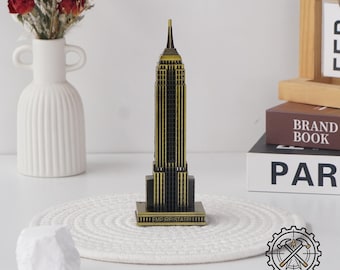 Vintage Brass NYC Salt and Pepper Shakers, Statue of Liberty