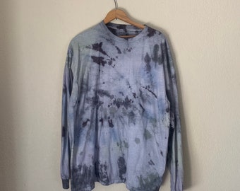 Champs Men’s XL Hand Tie Dyed Repurposed Long Sleeve Reworked T-Shirt