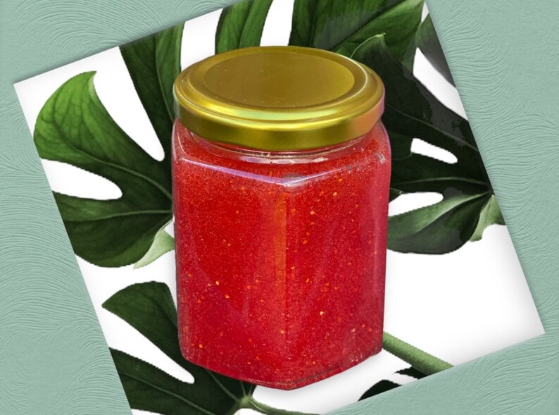 Homemade Strawberry Jam Preserves 6 oz jar image 4