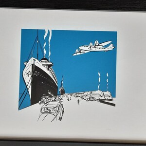 242 : 1950's Pier Scene - Limited Edition Screenprint - Etsy