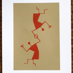 109: Acrobati tribali - serigrafia in edizione limitata