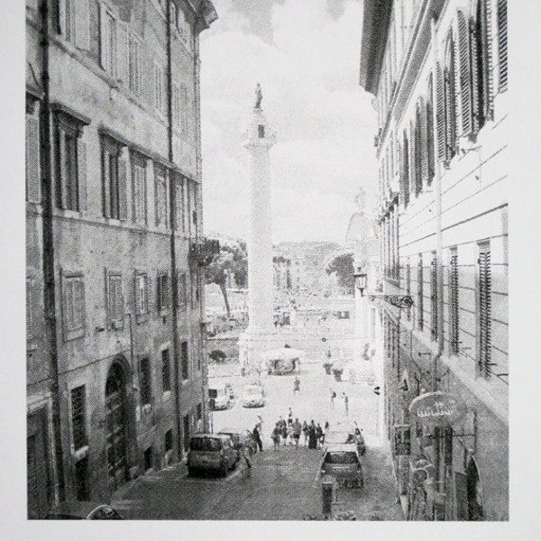 22 : Rome - Trajan's Column - limited edition screenprint