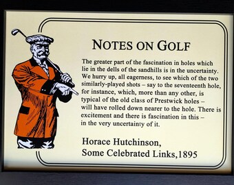 Impresión de golf de Horace Hutchinson: Prestwick, hoyo 17, Links Golf Art