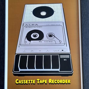 Digitaldruck - Kassette Tonbandgerät