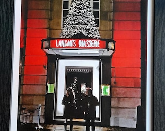 Photographic Print : London - Langan's Brasserie at Christmas, Mayfair