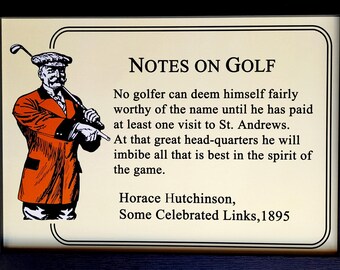Horace Hutchinson: Notas sobre el golf - Los atractivos de St. Andrews