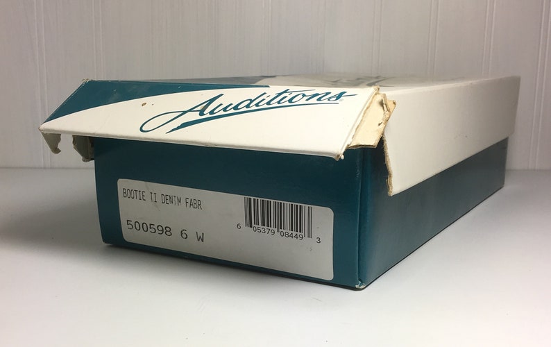 1980s Ankle Boots,Womens Size-6,Granny Style Lace Up,by Auditions Original Box