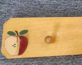 Farmhouse Apple Key Hook Utensil Hanger Wall Decor
