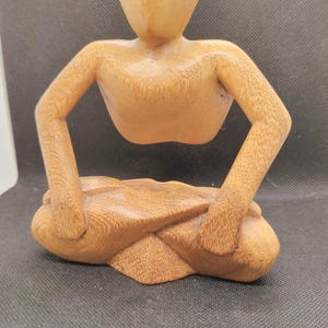 Carved Yoga Sculpture - Etsy