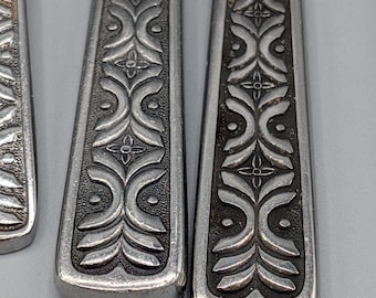 Stainless steel Alhambra mismatched silverware set incomplete