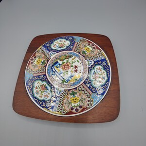 Vintage Imari Japan Trivet Cheeseboard – Decorative Plate Made in Japan