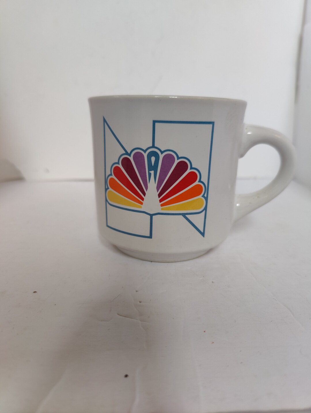 Vintage NBC Peacock Papel Brand Mug Cool Retro Coffee Cup - Etsy