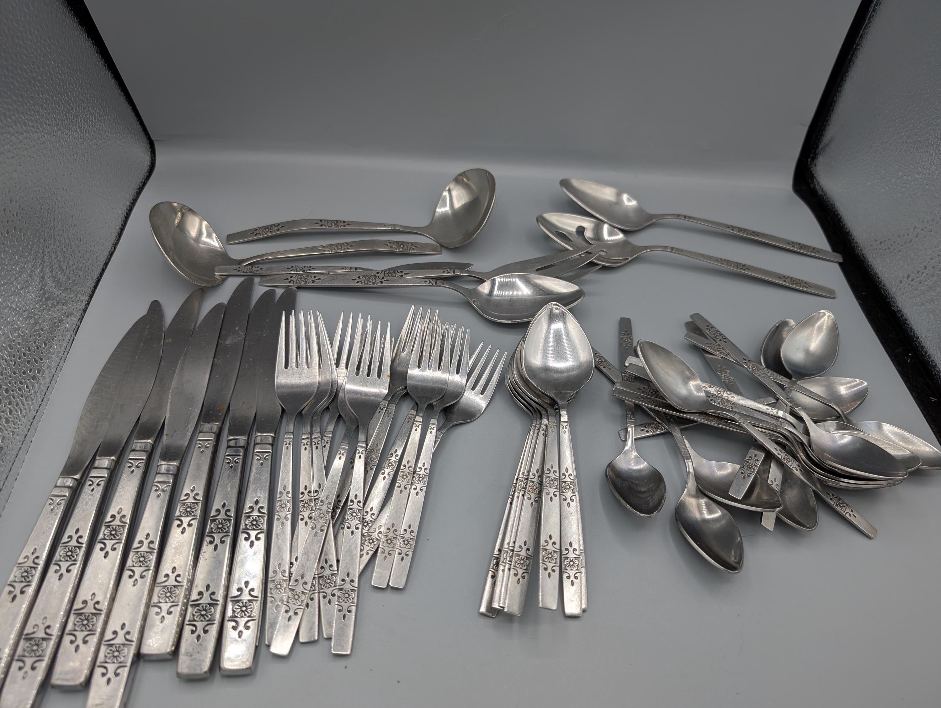 Stainless Steel Silverware Japan Flower - Etsy