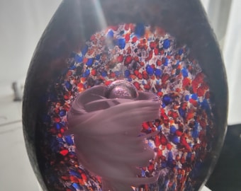 80s Mt. Saint Helens ash unique window paperweight