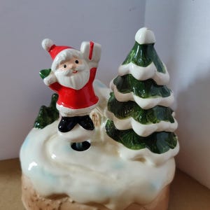 Vintage Santa Music Box Japan - Etsy
