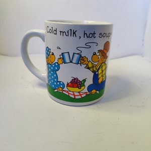 1980s Berenstain Bears coffee mug hot soup cold milk ice cream retro nostalgia