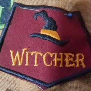 Witcher embroidered patch