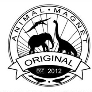 Safari Animal Magnet Set 4 piece set Matte Blue Rhino and Tiger Magnets teen gift image 4