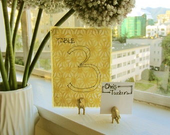 Table Number Holders, Wedding, Party decoration table cards, Custom holders for 12 tables