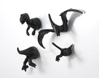 dinosaur lover // black dino magnets // flying dinos // pterodactyl // dino fridge magnets // dinosaur fridge magnets // dinosaur name cards