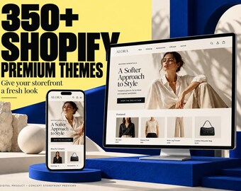 Bundel met meer dan 350 Shopify-thema's | Moderne e-commerce winkeltemplates (digitale download)