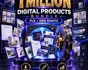 Bundel met 1 miljoen digitale producten met MRR en PLR | Starterspakket passief inkomen voor bedrijven