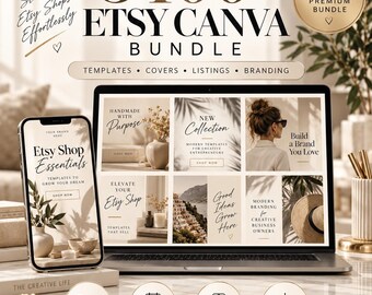 3400+ Canva Templates Bundle | Editable Planners, Journals, Trackers (Digital Download)