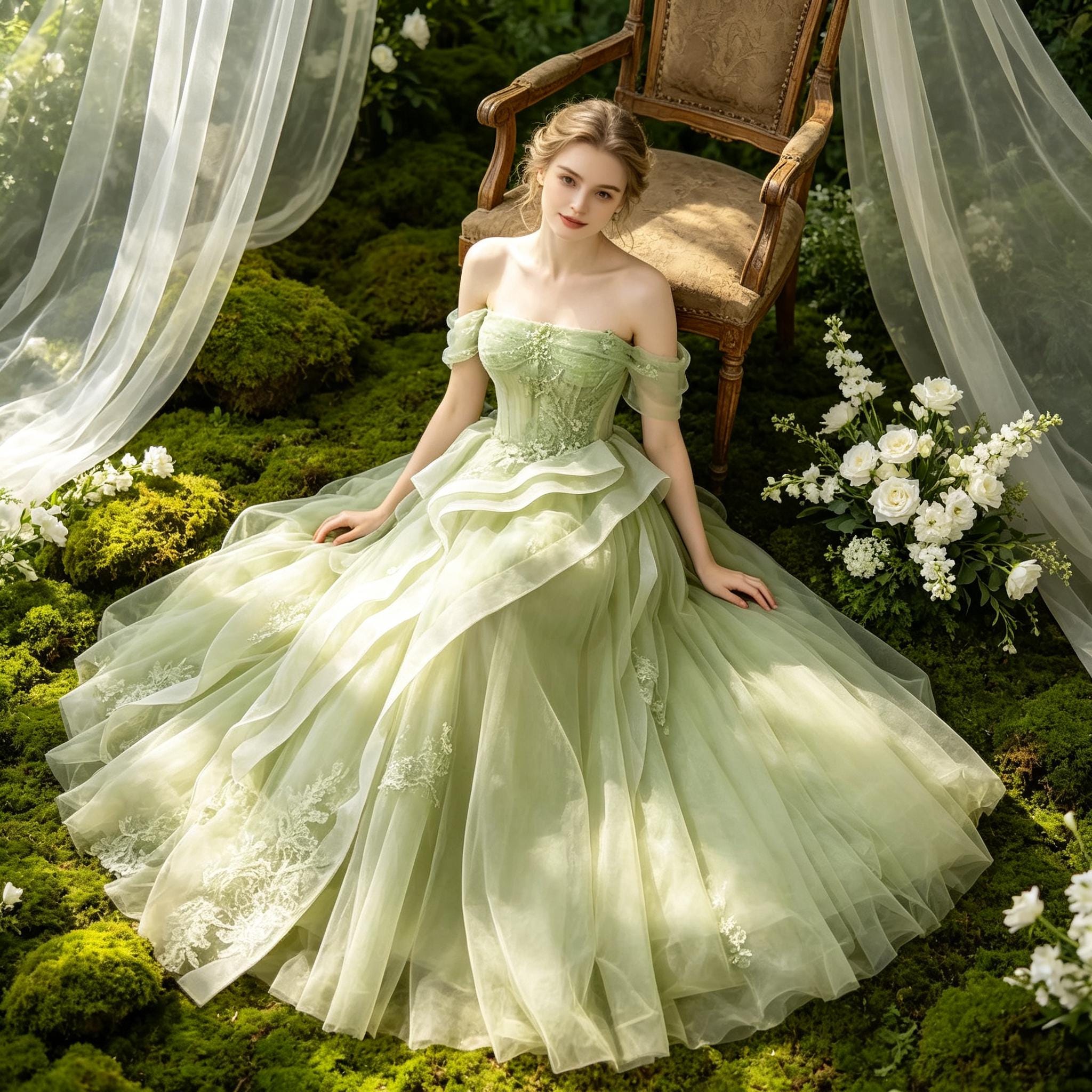 Green Elven Dress