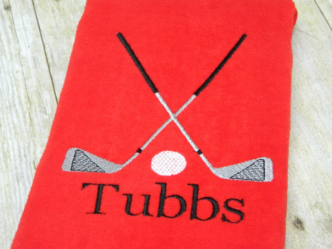 Custom Golf Towel, Personalized Golf Towel, Embroidered Golf Towel
