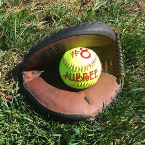 Custom Embroidered Softball, Softballs, Custom Softball, Softball, Custom Embroidered Baseball, Embroidered Baseballs, Baseball, Softball