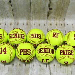 Embroidered Softball, Softballs, Custom Softball, Softball, Embroidered Baseball, Embroidered Baseballs, Baseball, Softball