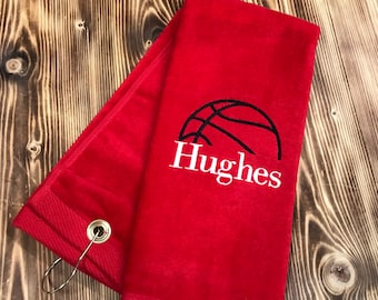 Basketball Towel, Personalized Basketball Gift, Basketball Gift, Monogrammed Basketball Towel, Personalized Basketball Towel, Basketball