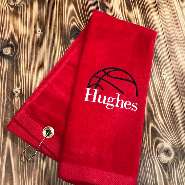 Basketball Towel Etsy