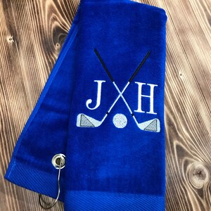 Toalla de golf personalizada, toalla de golf personalizada, toalla de golf bordada, toalla de golf con monograma, toalla de golf personalizada, regalo de golf, regalo para papá