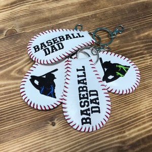 Vatertag Baseball Dad, Baseball Schlüsselanhänger, Schlüsselanhänger, Schlüsselanhänger, Leder Schlüsselanhänger, Leder Schlüsselanhänger, Softball Schlüsselanhänger, Softball