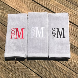 Father&#39;s Day Gift, Custom Golf Towel, Personalized Golf Towel, Monogrammed Golf Towel, Personalized Golf Towel, Golf Gift, Gift for Dad