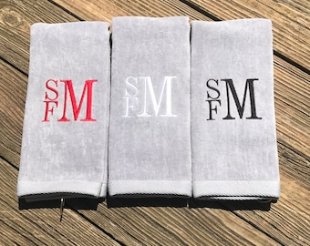 Father's Day Gift, Custom Golf Towel, Personalized Golf Towel, Monogrammed Golf Towel, Personalized Golf Towel, Golf Gift, Gift for Dad
