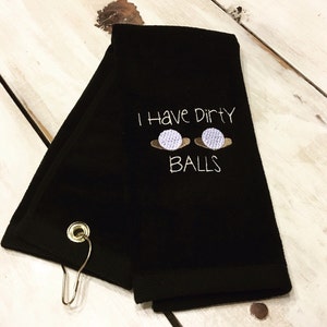 Funny Golf Towel, Father&#39;s Day Gift, Custom Golf Towel, Monogrammed Golf Towel, Personalized Golf Towel, Golf Gift, Gift for Dad, Gag Gift