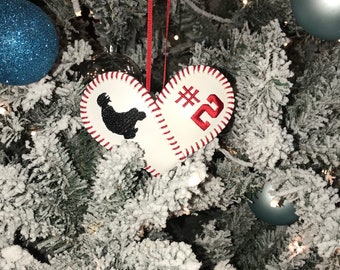 Adorno de béisbol, Adornos de béisbol, Llavero, Regalo de béisbol, Regalos de béisbol, Adorno de Navidad